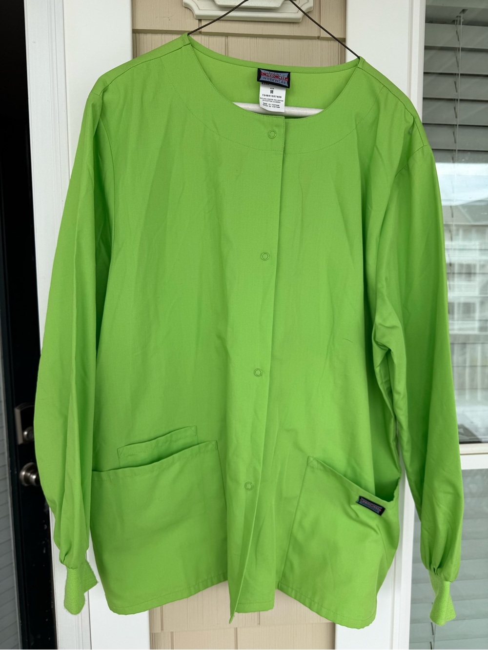 Cherokee Lime Green Women's Scrub Jacket size M